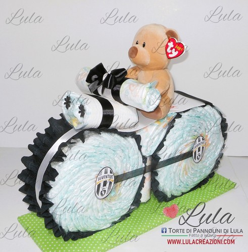 Torta pannolini moto pampers - moto,
