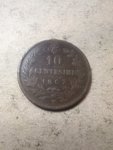 Italia centesimi 1867 - 10,