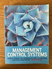 MANAGEMENT CONTROL SYSTEMS ROBERT ANTHONY VIJAY GOVINDARAJAN FRANK EUROPEAN EDIT