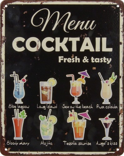 Piatto latta cocktail bar - piatto,