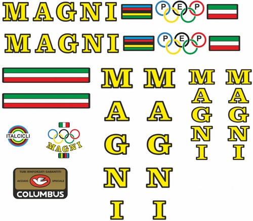 Adesivi telaio magni - magni, corsa