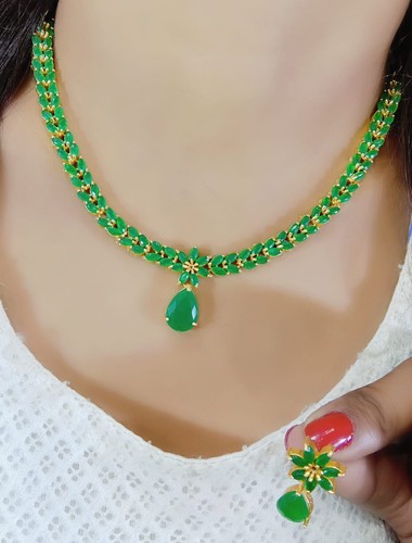 Set collana zirconi placcati