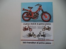 advertising Pubblicità 1980 MOTRON SV3 R 50/RA - G1/GL4 GL 4/SA