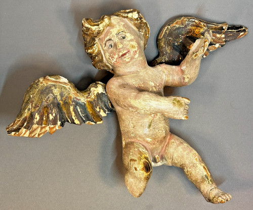 Antica scultura cherubino
