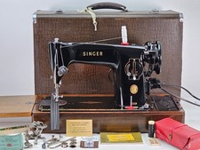 Excellent 1954 Singer 201K Sewing Machine, Serviced+Warranty, for Leather,Fabric