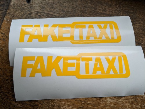 Funny 2pcs fake taxi - fake, car