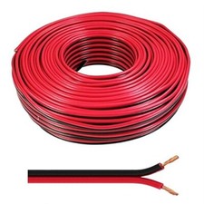 Bobina di cavo audio da 20 m per altoparlanti Colore rosso nero, 2 x 2.5 mm²