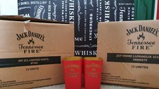 Official Jack Daniels Tennessee Fire Light Up Plastic Shot Glass (French and UK)