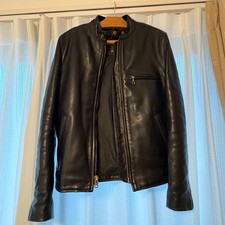 Giacca pelle Vanson Single Riders nera taglia 36 fodera mancante usata made in USA