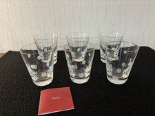6 Bicchieri Whisky Modello A Pois IN Cristallo Di Baccarat ( Costo Un Pezzo)