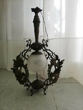 Lampadario Stile Liberty in ferro battuto vintage ottime condizioni