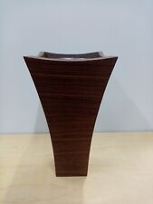 Vaso portafiori in legno hand