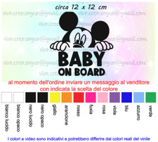 Adesivo bimbo a bordo BABY