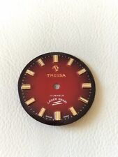 70s TRESSA LASER BEAM CAL AS/ST 1950 VINTAGE WATCH DIAL QUADRANTE UHREN 26,8mm 