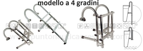Scaletta pieghevole gradini - scaletta, 4