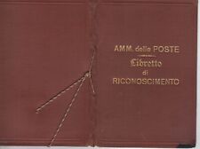 05:2:3 POSTE ITALIANE, LIBRETTO RICONOSCIMENTO   come descrizione del venditore