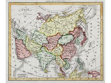 Asia antica mappa in acciaio