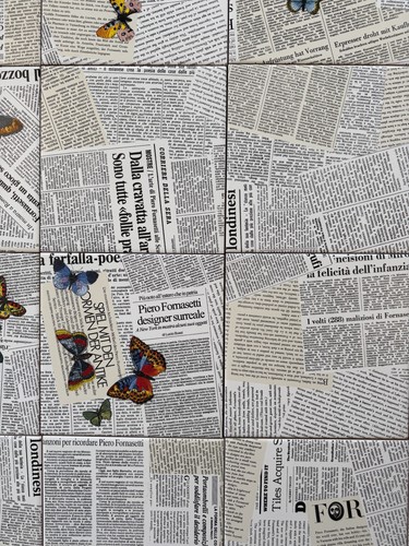 Fornasetti ceramic tiles - ceramic,