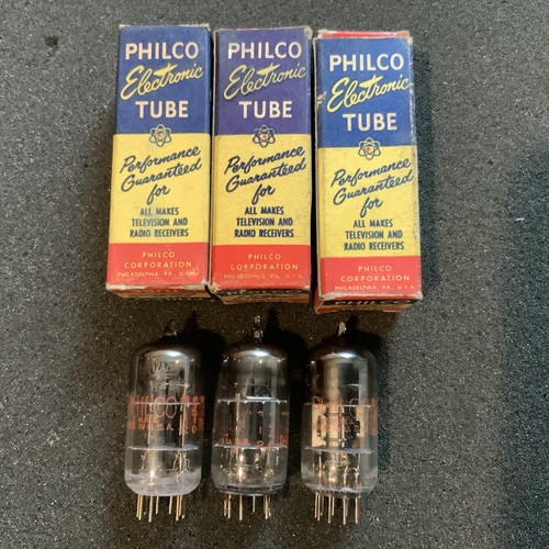 Nos philco 12av7 tubes trio - nos,