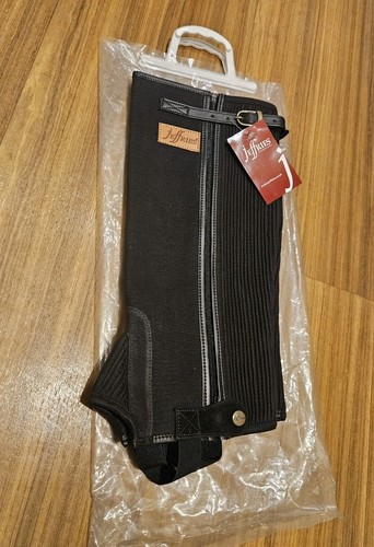 Jeffries tela mezzi chaps nero - jeffries,
