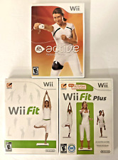 Lotto 3 giochi Nintendo Wii Fit Plus, Wi Fit e Wii Active Personal Trainer