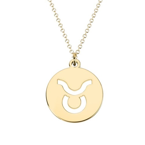 Ciondolo zodiaco toro placcato - zodiaco,