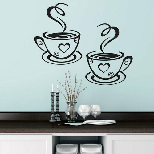 Adesivi murali caffè tè - adesivi,