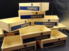 CAMPARI 12 SCATOLE CONTENITORI PER ALIMENTI PUBBLICITARI VINTAGE CM 15,5X11X4,5