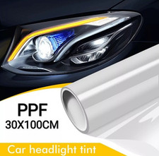 Pellicola Adesiva Protettiva Trasparente Antigraffio Fari Fanali Auto Moto PPF