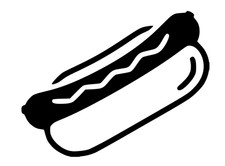 Adesivo hot dog sticker auto