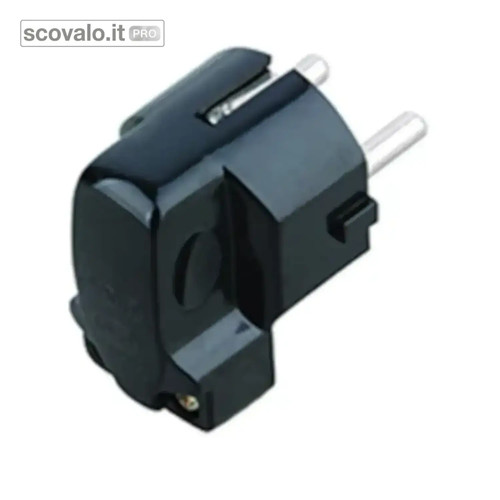 Spina schuko gradi - schuko, piatta