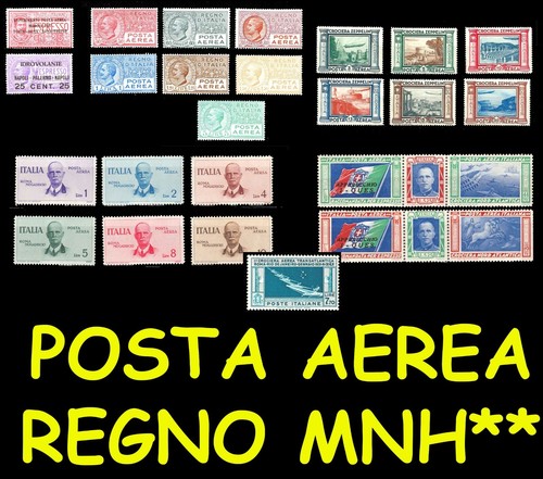 Italia regno posta aerea tutte - italia,