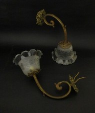 ✅ STUPENDA ANTICA COPPIA APPLIQUE LIBERTY EPOCA 900 PAIR SCONCES ANTIQUE - 4678