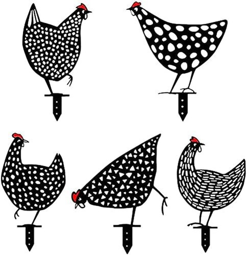 5pcs metallo pollo yard - metallo,