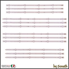 KIT 12 BARRE LED PER TV LG