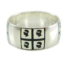Anello Fascia Uomo in Argento 925 Quattro Mori - Bandiera Sardegna - I Giampini