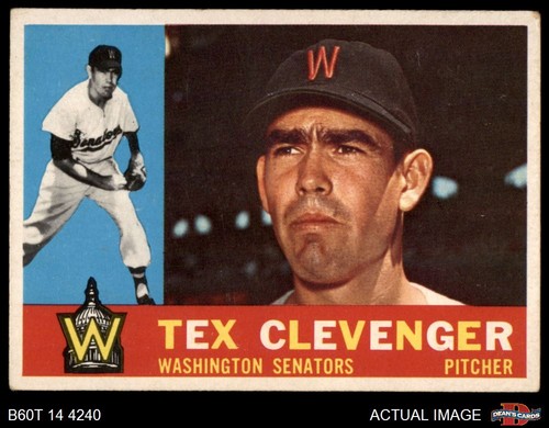 1960 topps 392 - #392, clevenger