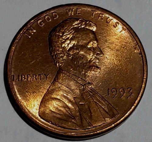 One cent 1993 lincoln - u.s.a,