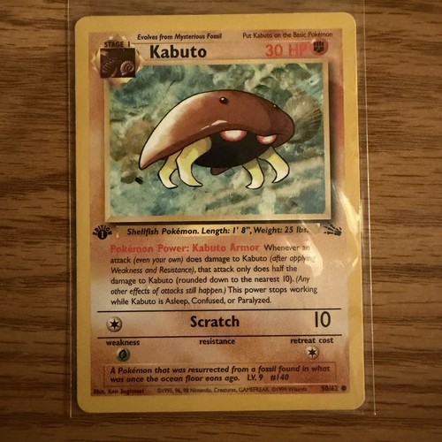 Kabuto pokemon fossile - kabuto, 50/62