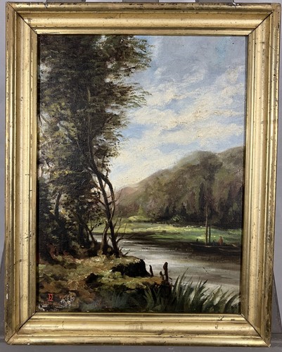 Olio tela ecole francese - ecole,