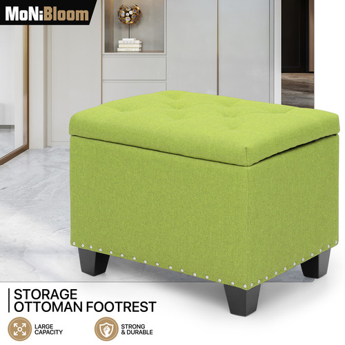 Pouf portaoggetti verde - portaoggetti, 24"