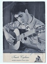 Foto Autografo FAUSTO CIGLIANO cantante signed cartolina Artisti della Cetra