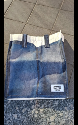 Borsa tela jeans jean - in,