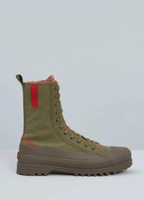 ⭐️Max&Co By MAX MARA?Stivaletti da Donna Kaki Tela Canvas Ankle Boots EU39