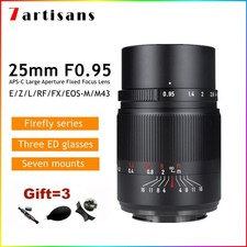 7artisans 25mm F0.95 APS-C Lens for Fuji X Canon RF Sony E Nikon Z M4/3 L Mount