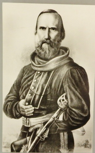 Ritratto cartolina combattente - cartolina,