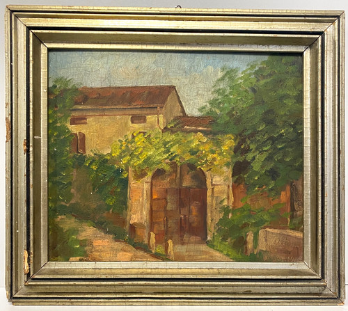 Antico piccolo dipinto olio - dipinto,