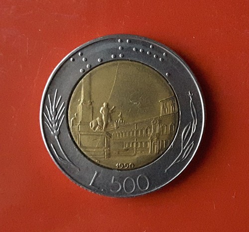 500 lire 1990 - 1990, errore