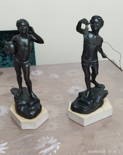 Statuette bronzo portatore - bronzo,