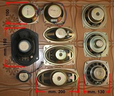 n. 10 altoparlanti per radio fonovaligie e varie
